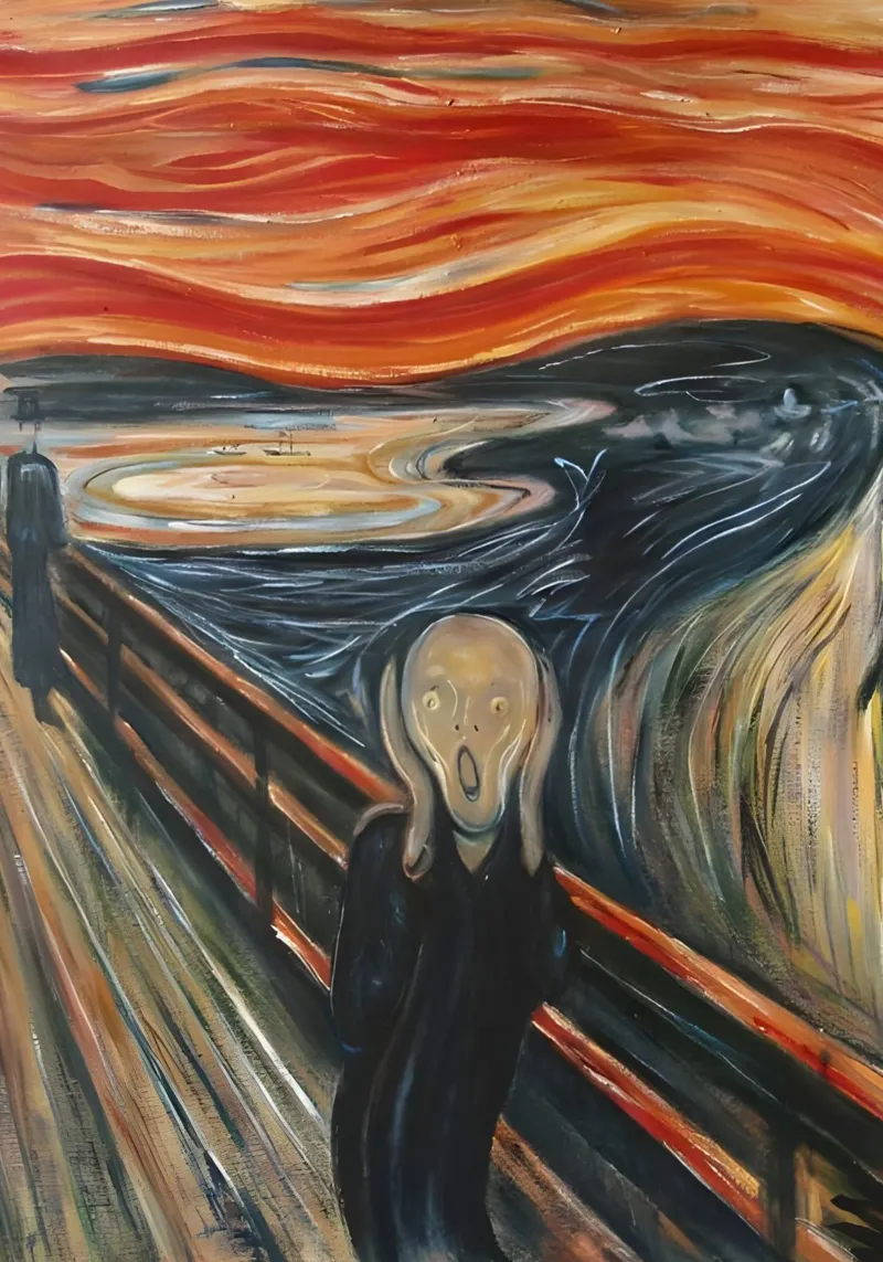 The Scream pellicola backlit da Low poly art
