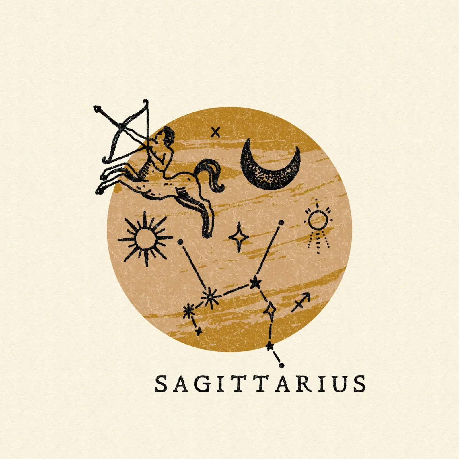 Sagittarius Zodiac pellicola backlit da treechild