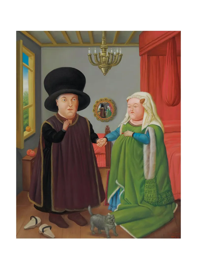 Après l'Arnolfini Van Eyck Fernando Botero hahnemühle de Boteroobest