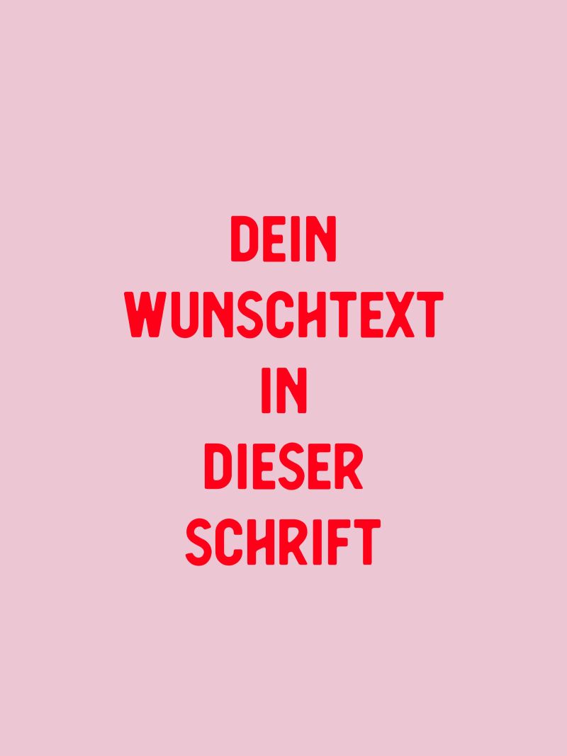 Wunschtext rosa rot pellicola backlit da WORTSPIEL
