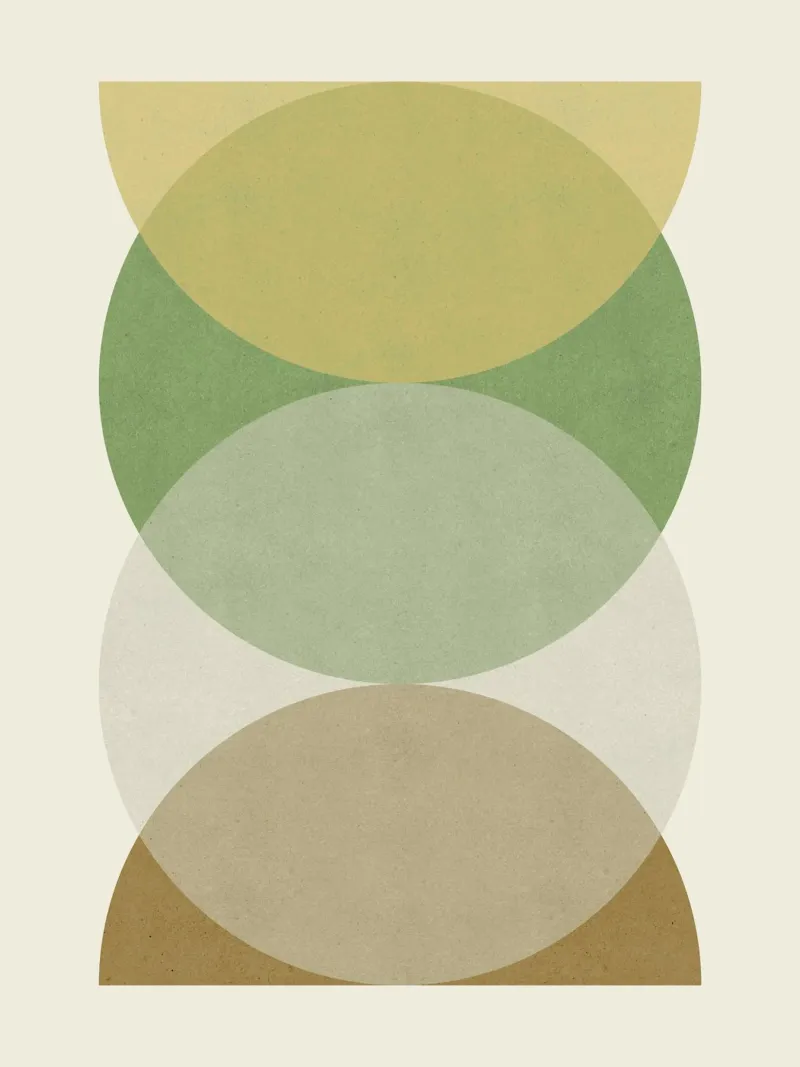 Círculo Semicírculo - Tierra hahnemühle de MoonlightPrint
