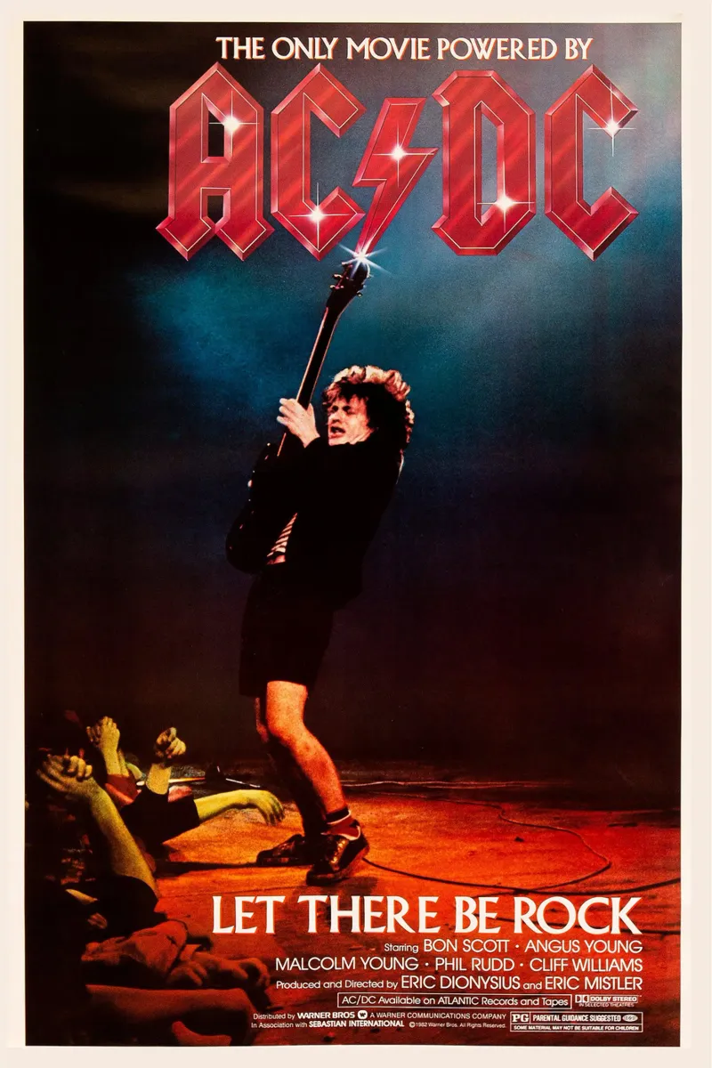 Let There Be Rock Movie pellicola backlit da Attaboy Dsgn