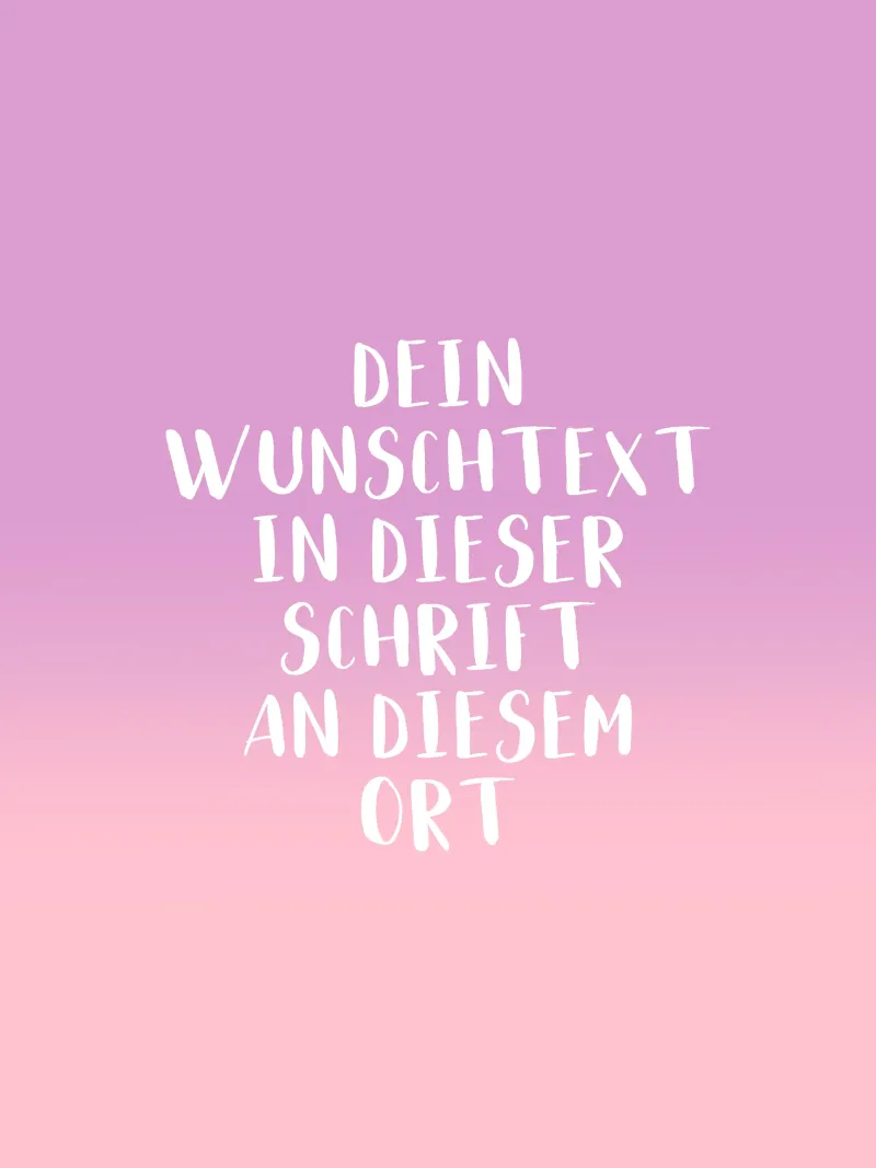 Wunschtext - Gradient lila rosa pellicola backlit da WORTSPIEL