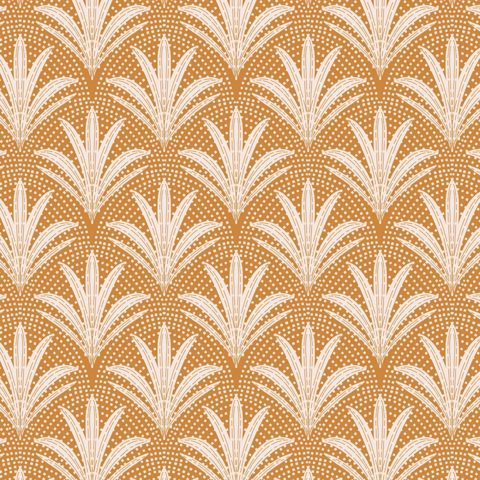 Palm Radiance - Boho Rustic Caramel Brown alluminio dibond da susanacosta