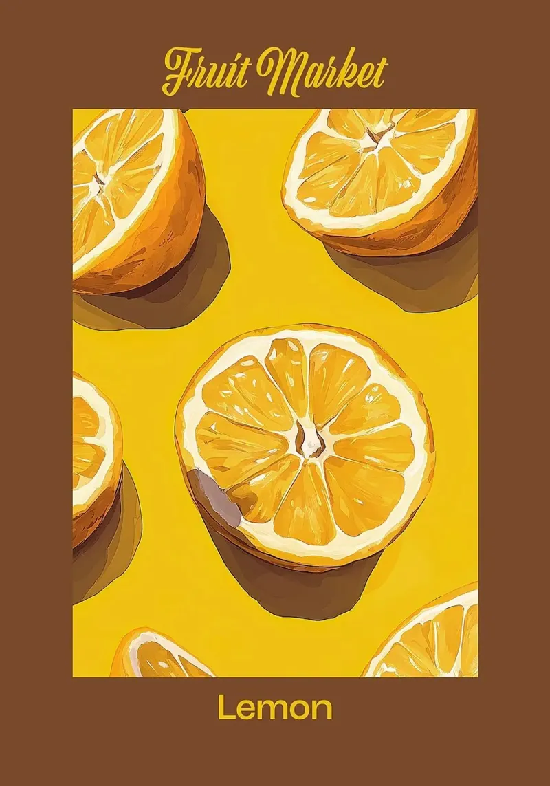 Mercato dei limoni pellicola backlit da John C Labut