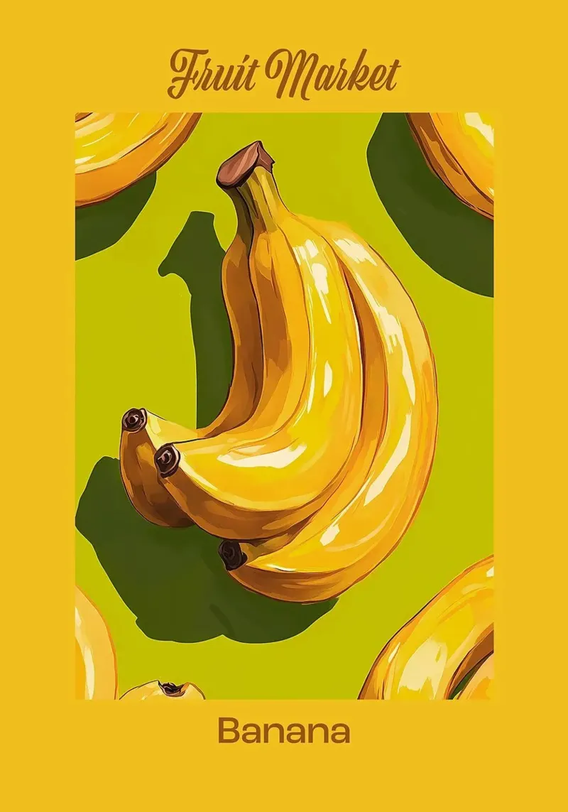mercato delle banane pellicola backlit da John C Labut