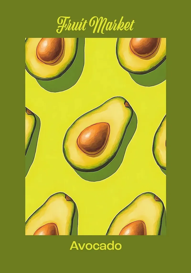 mercato della frutta avocado pellicola backlit da John C Labut