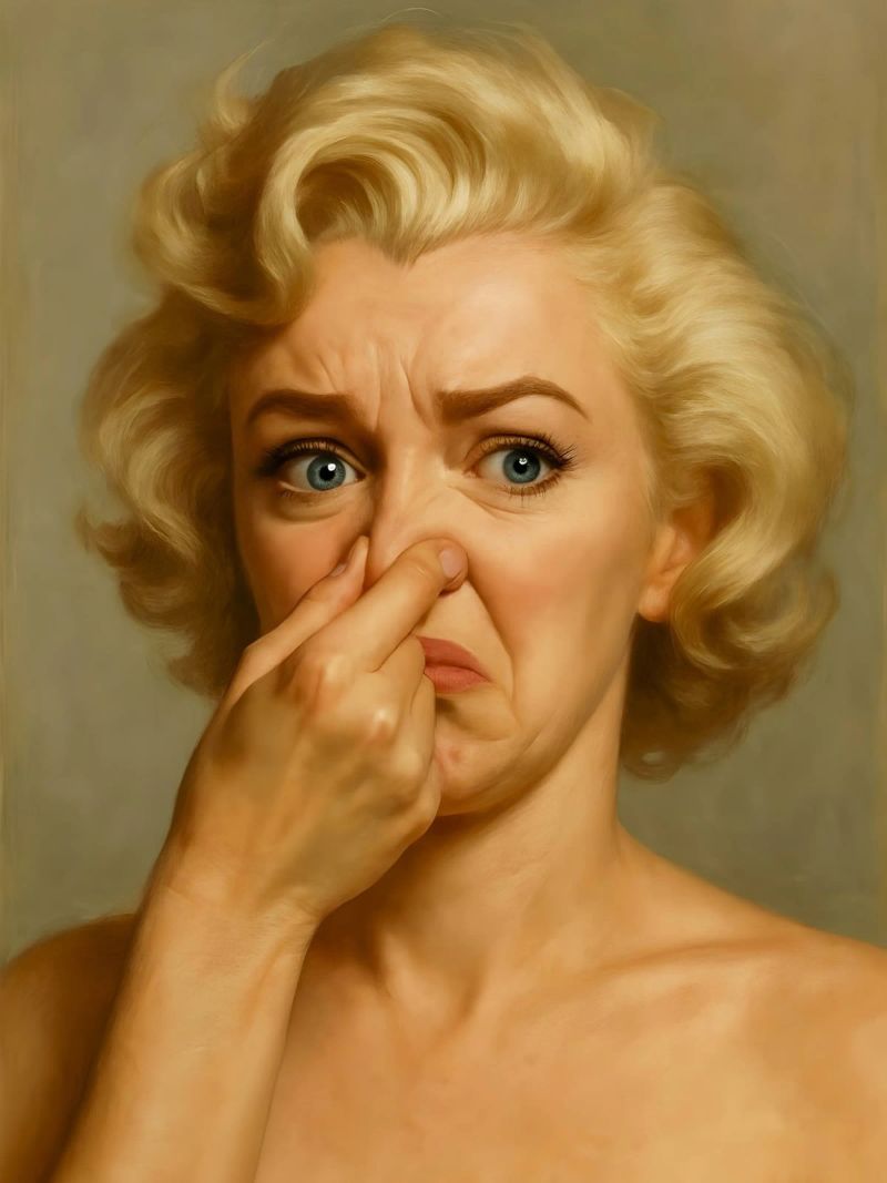 Marilyn Monroe Lustige Badezimmer Toilette Leinwand von ARTOMATIC