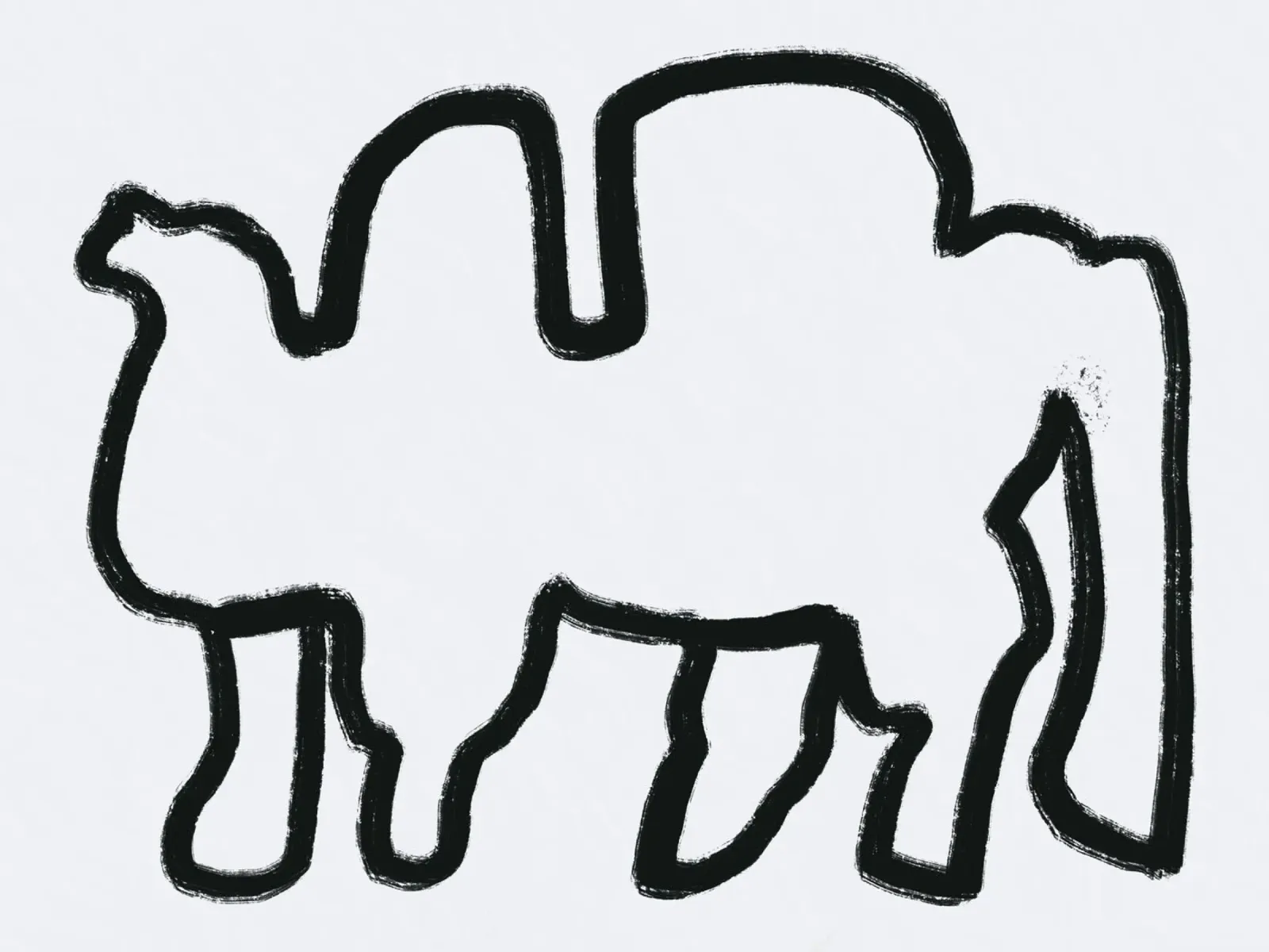 Profilo cammello minimalista carta hahnemühle da Little Dean