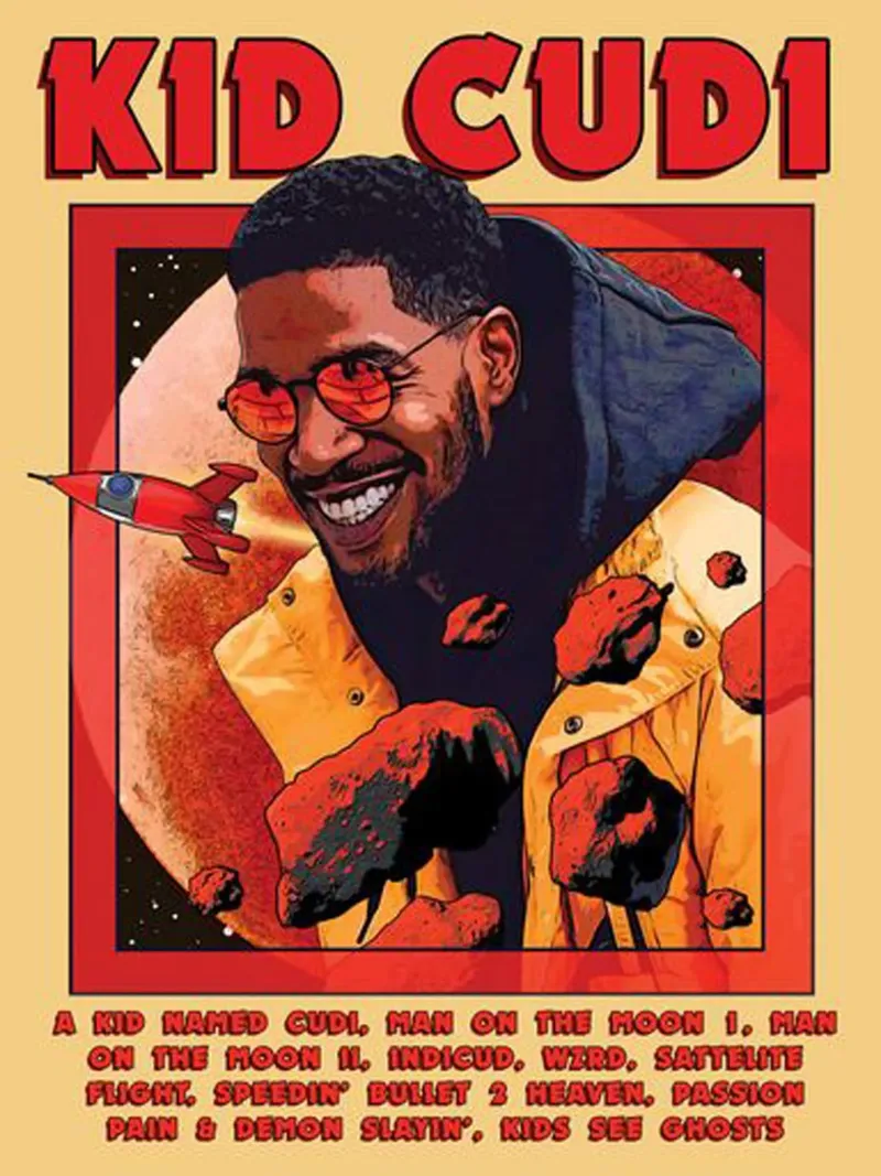 Man On The Moon Cudi metacrilato de AARON