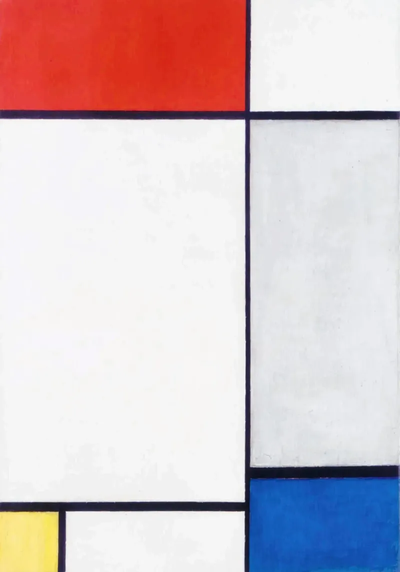 Composizione in rosso, giallo e blu (1930) - Piet Mondrian pellicola backlit da Venus Art