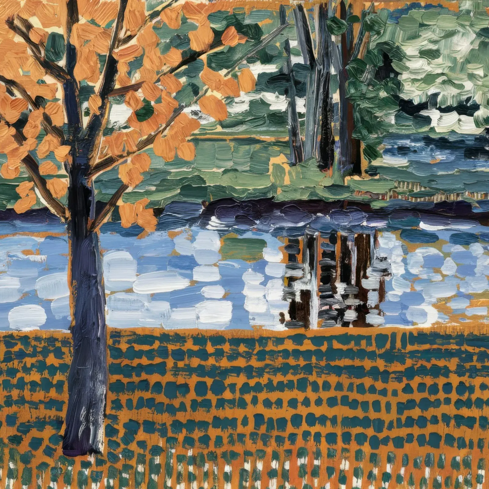 Mosaico d'autunno opulento pellicola backlit da Verve Pigments
