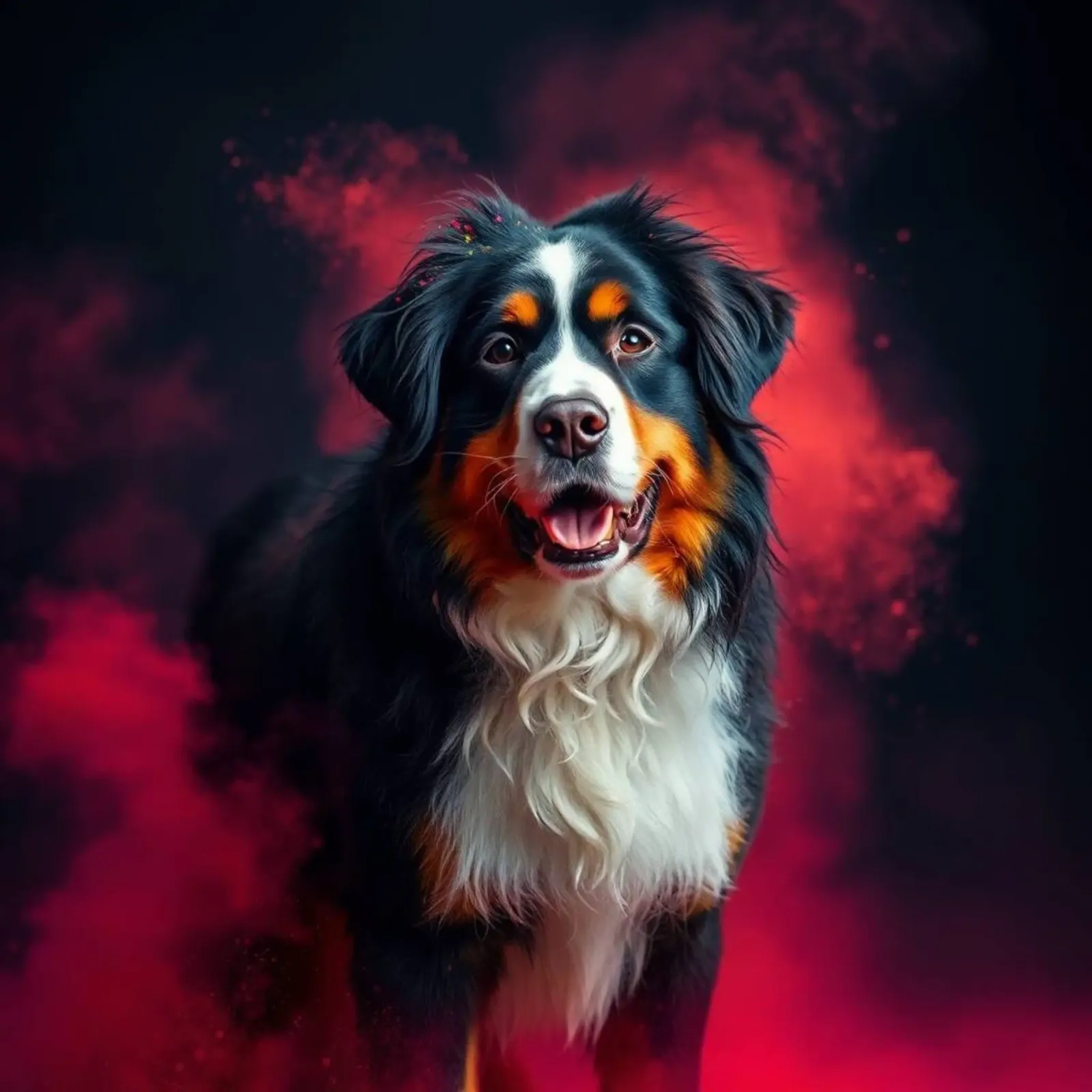 The colorful Bernese Mountain Dog #148 hahnemühle by Yumis.Beargang.and.Me