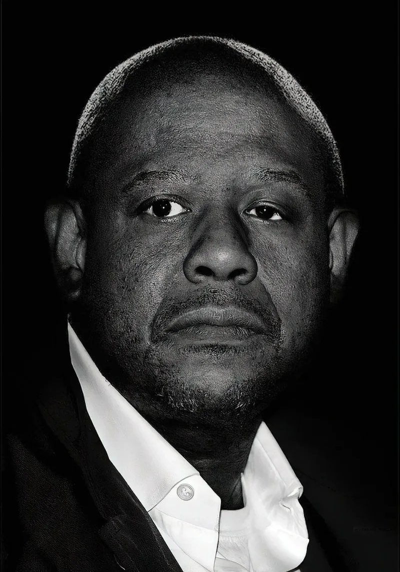 Ritratto di Forest Whitaker poster con telaio in plastica da Beth Pop Culture