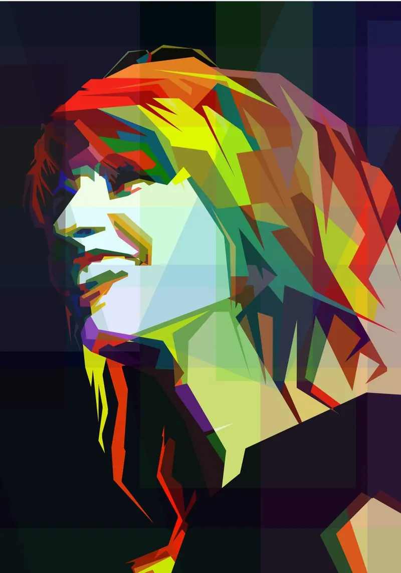 Hayley Williams cantante dei Paramore WPAP Trending Now pellicola backlit da Artkreator