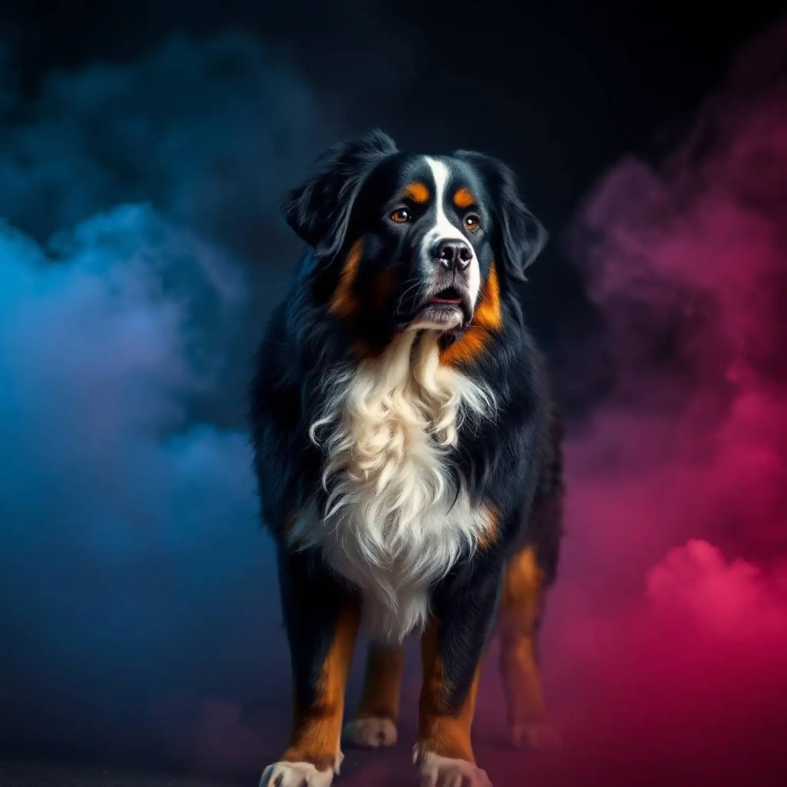 The colorful Bernese Mountain Dog #152 hahnemühle by Yumis.Beargang.and.Me