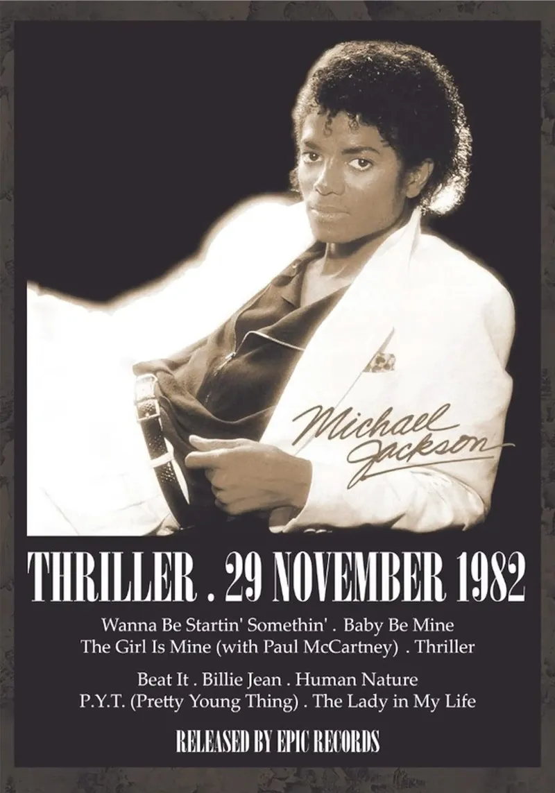 Michael Jackson – Thriller carta hahnemühle da Attaboy Dsgn