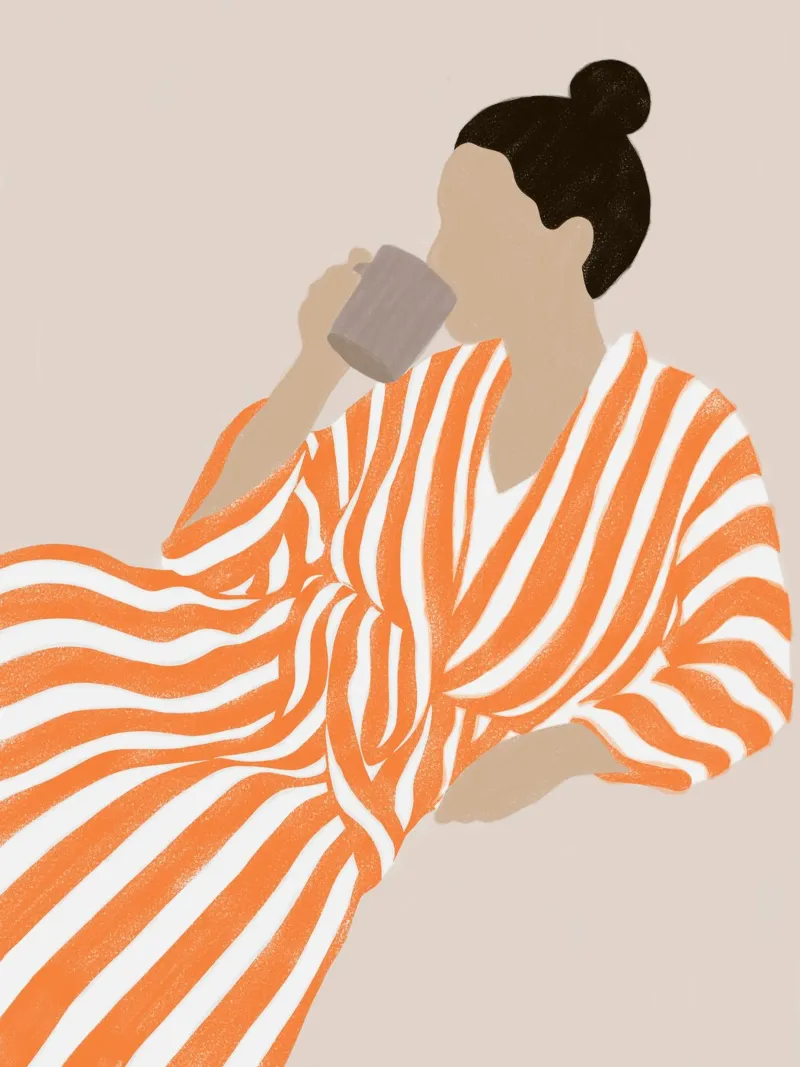 Coffee in Pose poster da artesutileco
