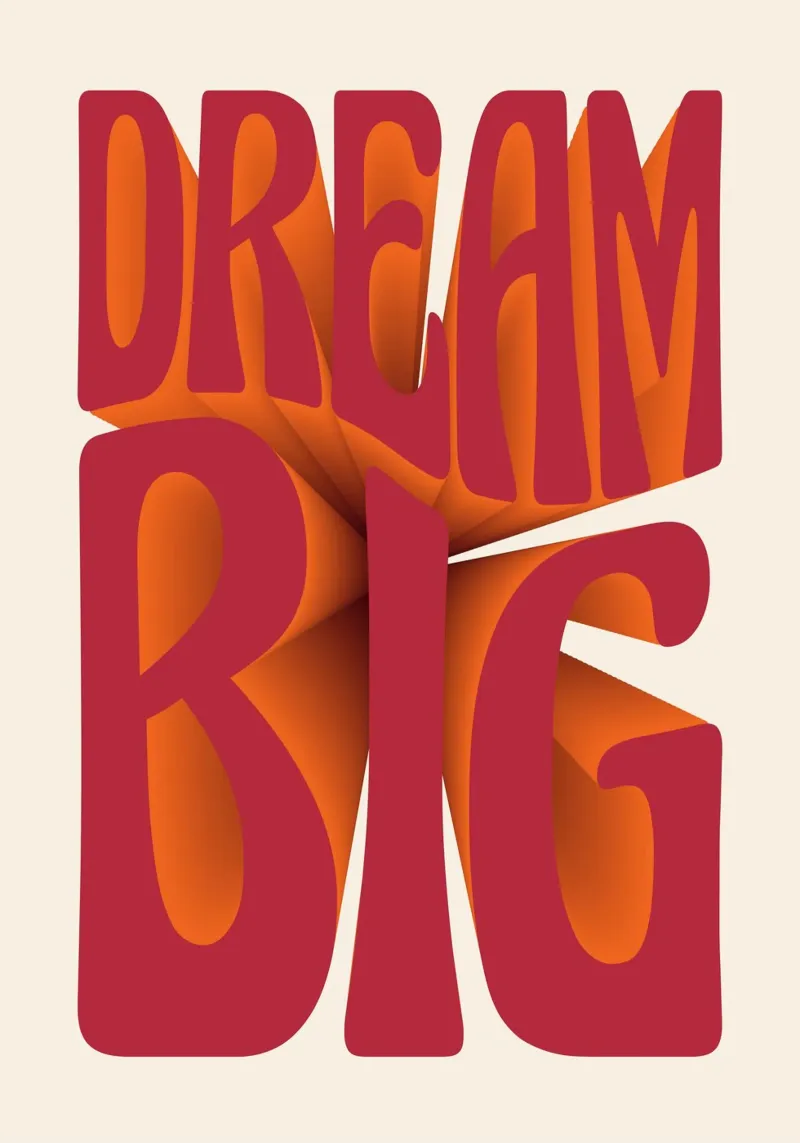 Dream Big alu-dibond by artesutileco