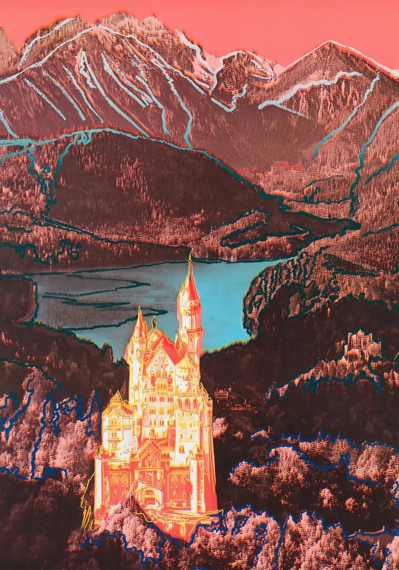 Neuschwanstein di Andy Warhol pellicola backlit da tokovictory
