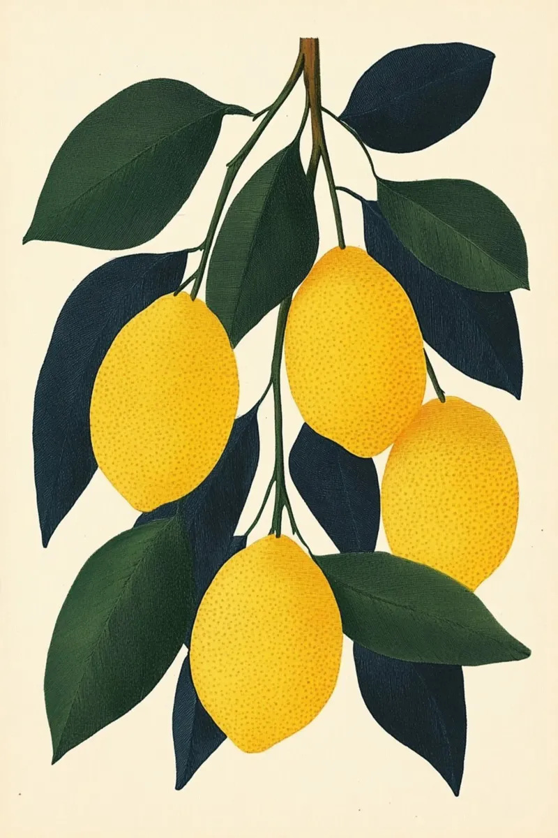Limoni su un ramoscello pellicola backlit da Curious Canvas