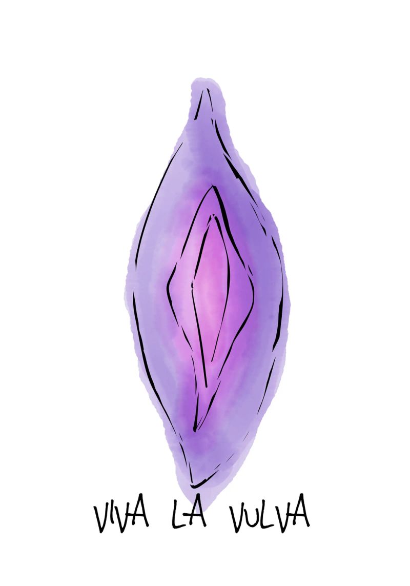 VIVA LA VULVA. poster da FRICKE DESIGN