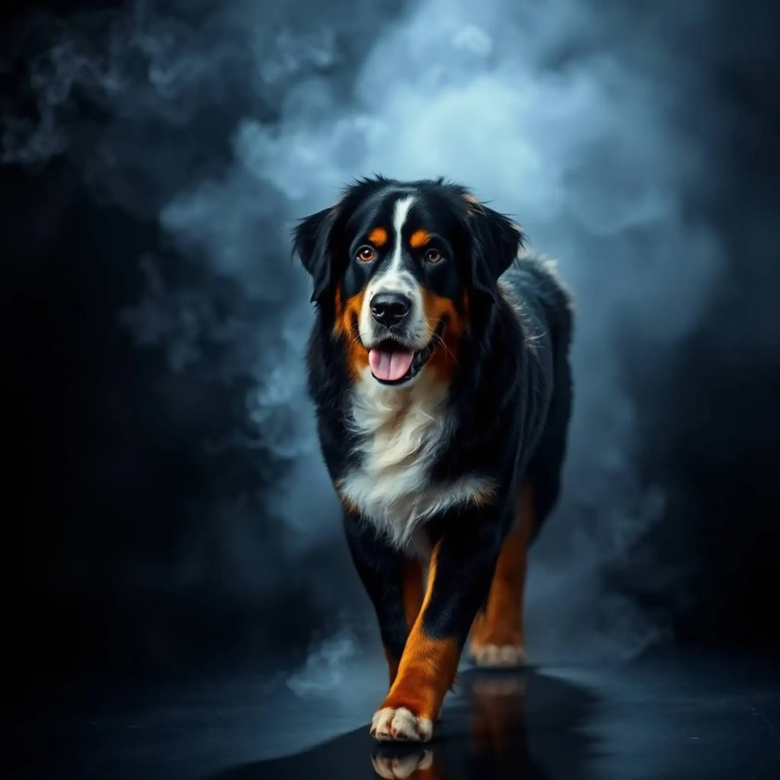 The colorful Bernese Mountain Dog #162 forex plate by Yumis.Beargang.and.Me