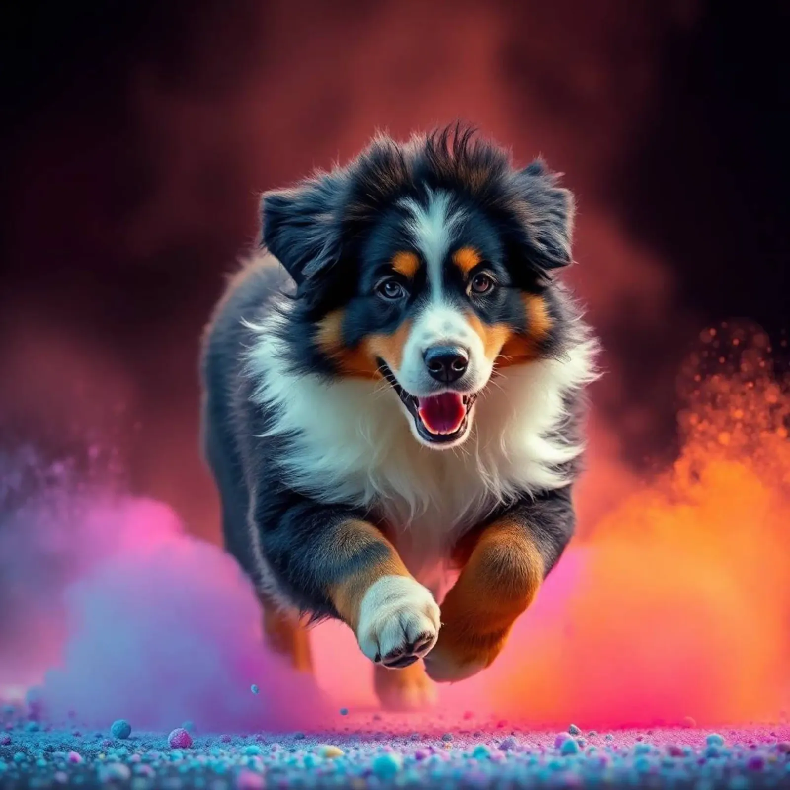 The colorful Bernese Mountain Dog #169 hahnemühle by Yumis.Beargang.and.Me