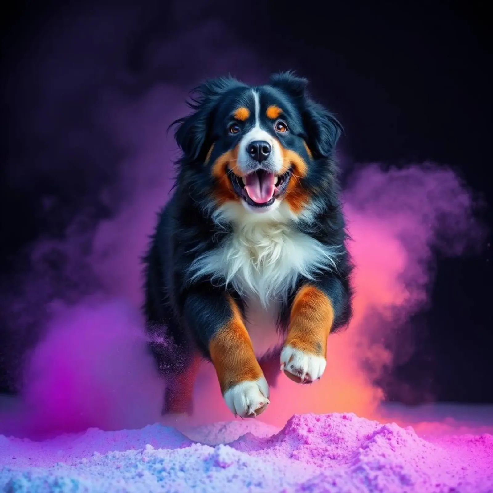 The colorful Bernese Mountain Dog #172 hahnemühle by Yumis.Beargang.and.Me