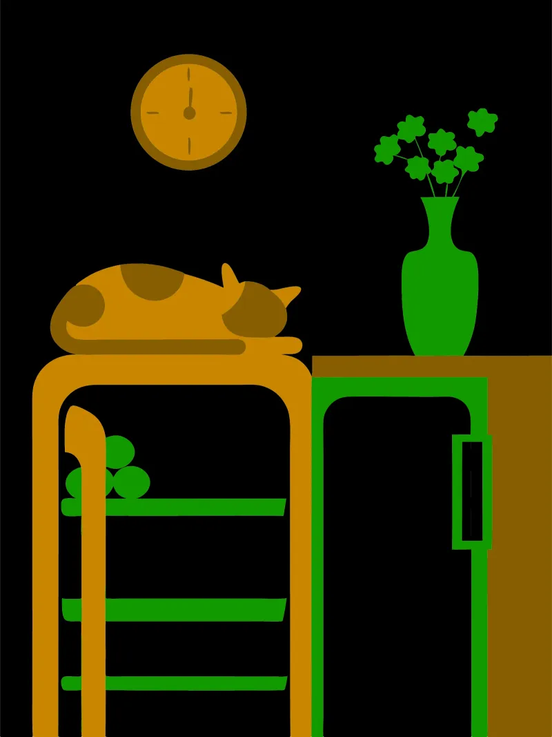 Gatto che dorme pellicola backlit da LOOK DIFFERENT