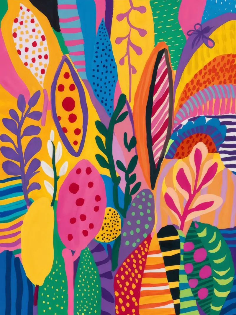 Flora Blaze Dance poster con telaio in plastica da Zep Layers