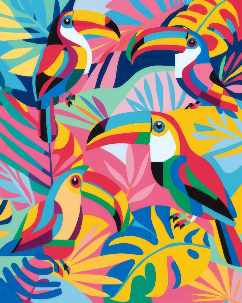 Parade de l'harmonie des toucans poster de Zep Layers