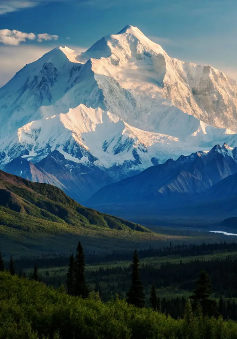 Mount Denali Vista Fotografia naturalistica poster con telaio in alluminio da SerongSoulS