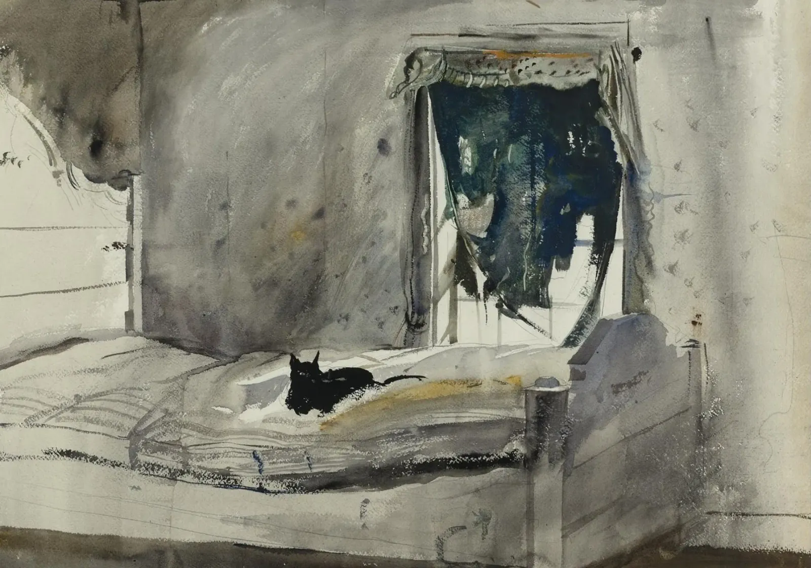 Camera da letto di Andrew Wyeth pellicola backlit da Classicprint
