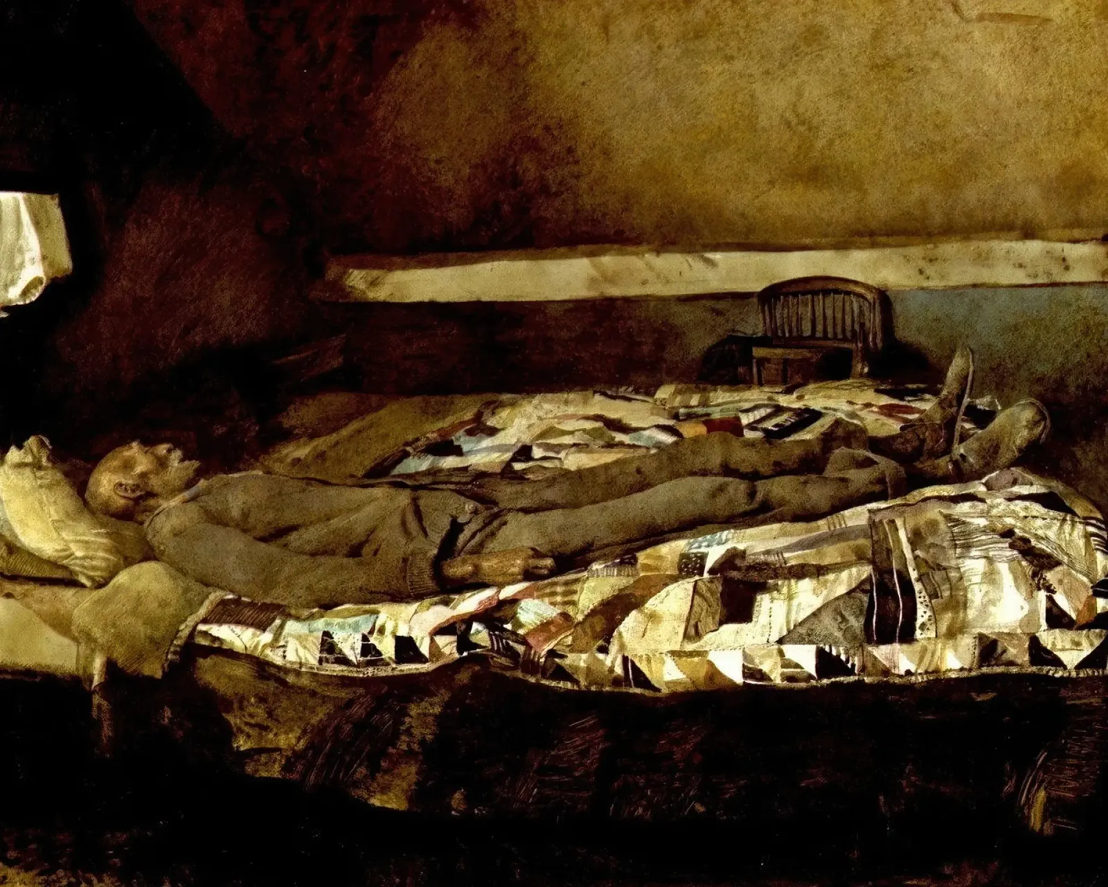 Andrew Wyeth Garret Room alu-dibond by Classicprint