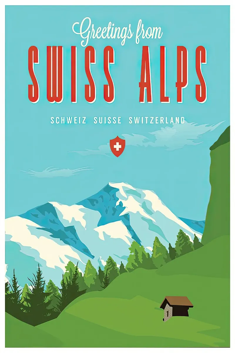 Viaggio - Alpi svizzere poster da busaw