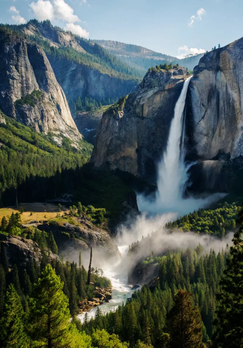 Yosemite Fall Nature Life Photography pellicola backlit da SerongSoulS