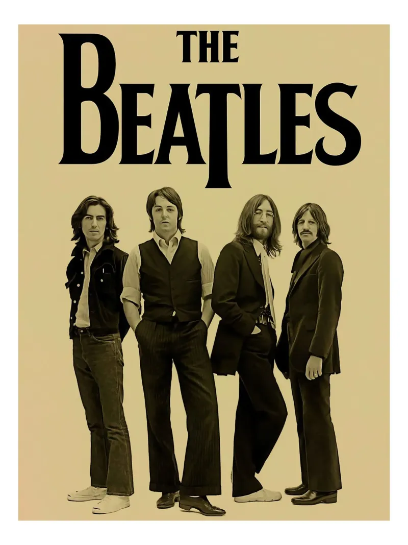 Aesthetic Portrait Style Band The Beatles hahnemühle by darsa