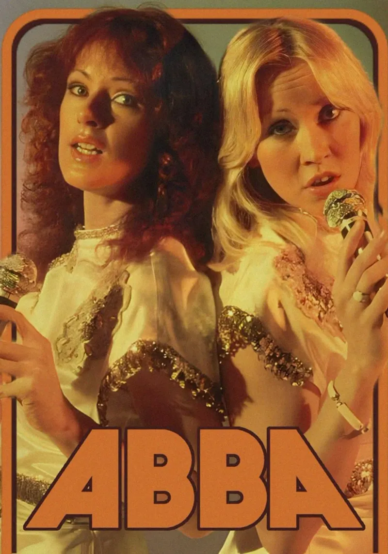 Il viaggio vintage degli ABBA poster da buky