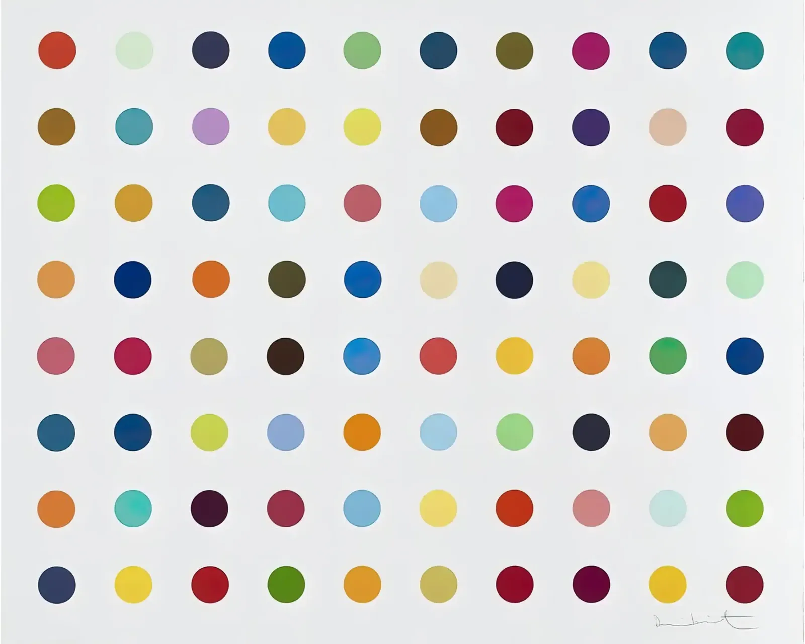 Damien Hirst Colore pellicola backlit da Romeyoprints