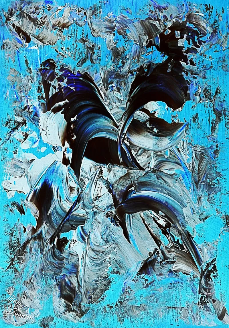 IDEAL GIFT 22 invers alu-dibond by Thierry Vobmann Abstract painting