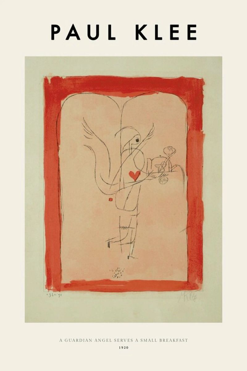 Klee - A Guardian Angel Serves a Small Breakfast poster de ARTOTHEK