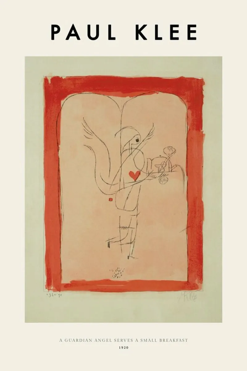 Klee - A Guardian Angel Serves a Small Breakfast pellicola backlit da ARTOTHEK