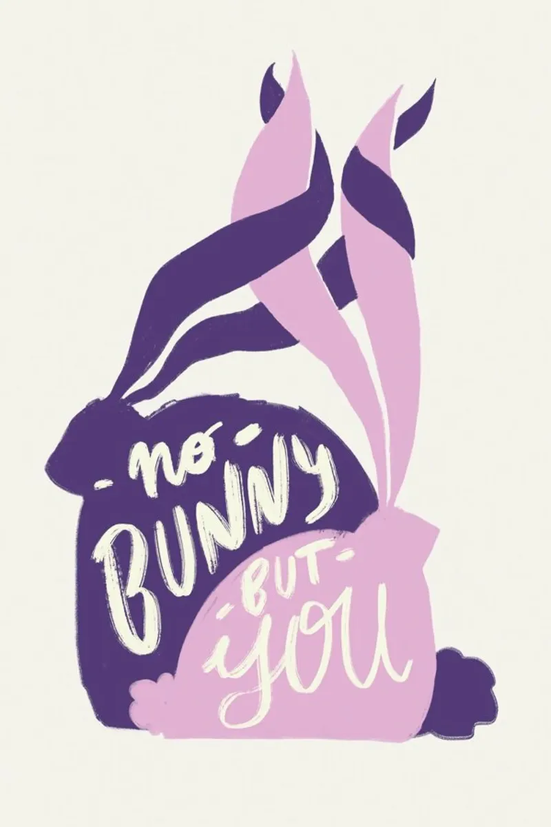 Hunny Bunny poster con telaio in plastica da Pure