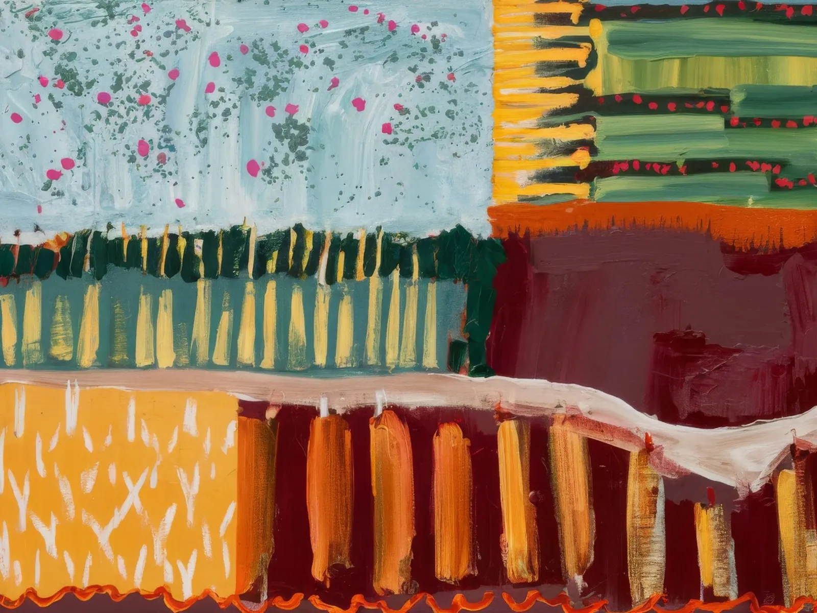 Autumnal Pattern Blocks canvas by Sublime Layers