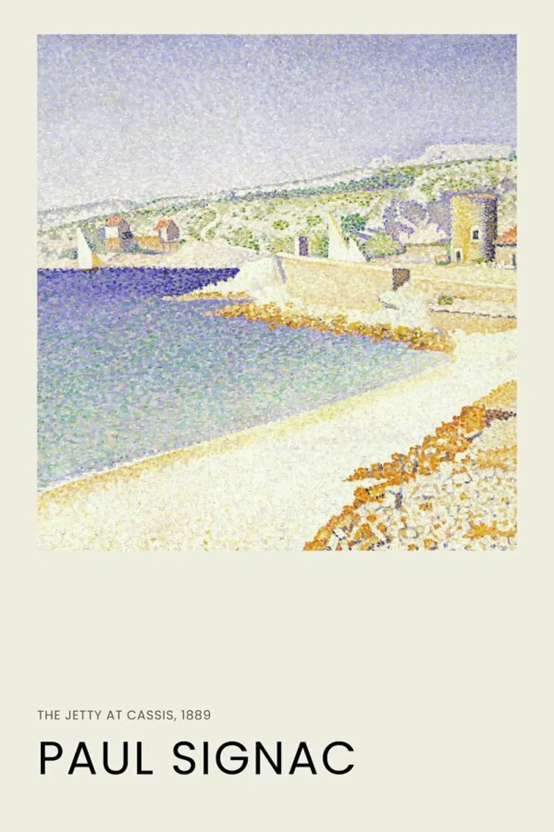 Signac - The Jetty at Cassis carta hahnemühle da Vintage by JUNIQE