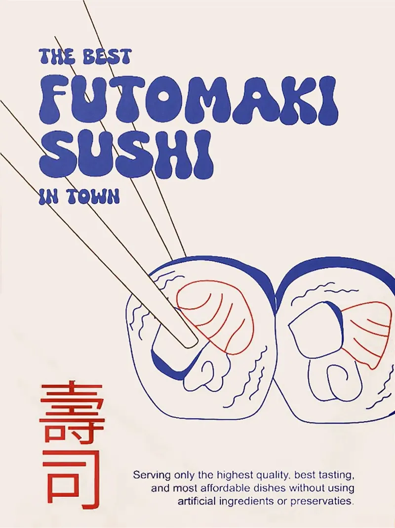 Futomaki Sushi pellicola backlit da Attaboy Dsgn