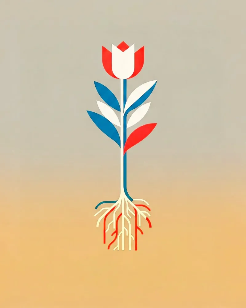 Floral bauhaus #072: Botanical Geometry poster da Zen Design