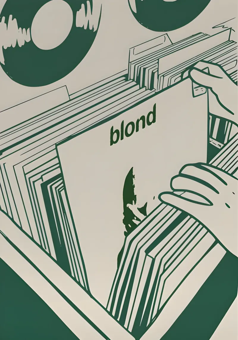 Blond Frank Ocean pellicola backlit da Attaboy Dsgn