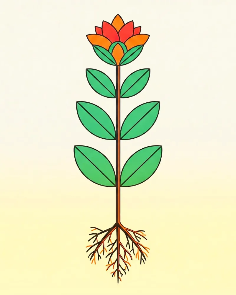 Floral bauhaus #031: The Essence of Growth poster da Zen Design